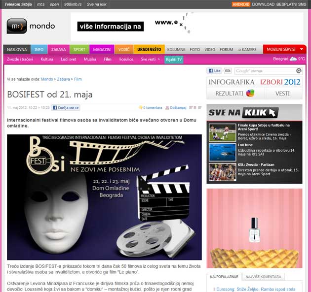 Portal Mondo - Portal Mondo - BOSIFEST od 21. maja
