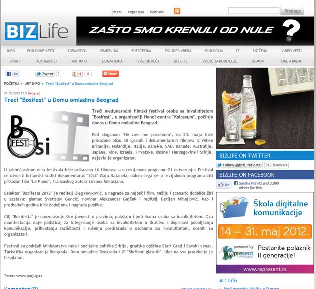 Bizlife - Treći "Bosifest" u Domu omladine Beograd