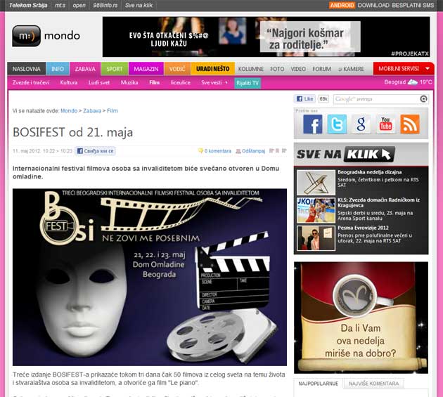 Mondo - BOSIFEST od 21. maja